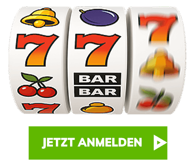 Spielautomaten Walzen mit Siebener Kirschen und Bar Symbolen